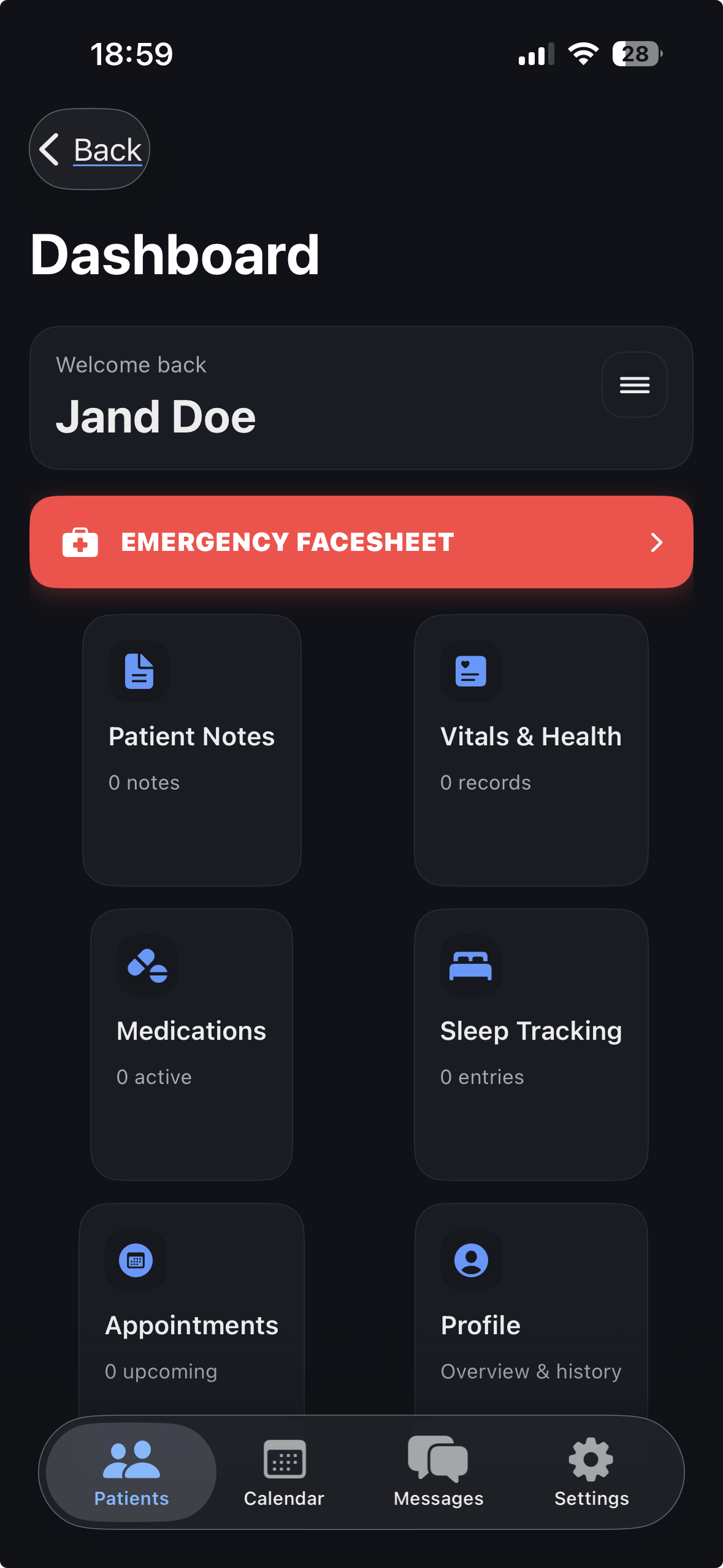 Emorae caregiver dashboard